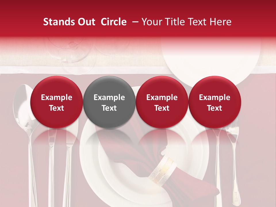 Nobody Holiday Napkin PowerPoint Template