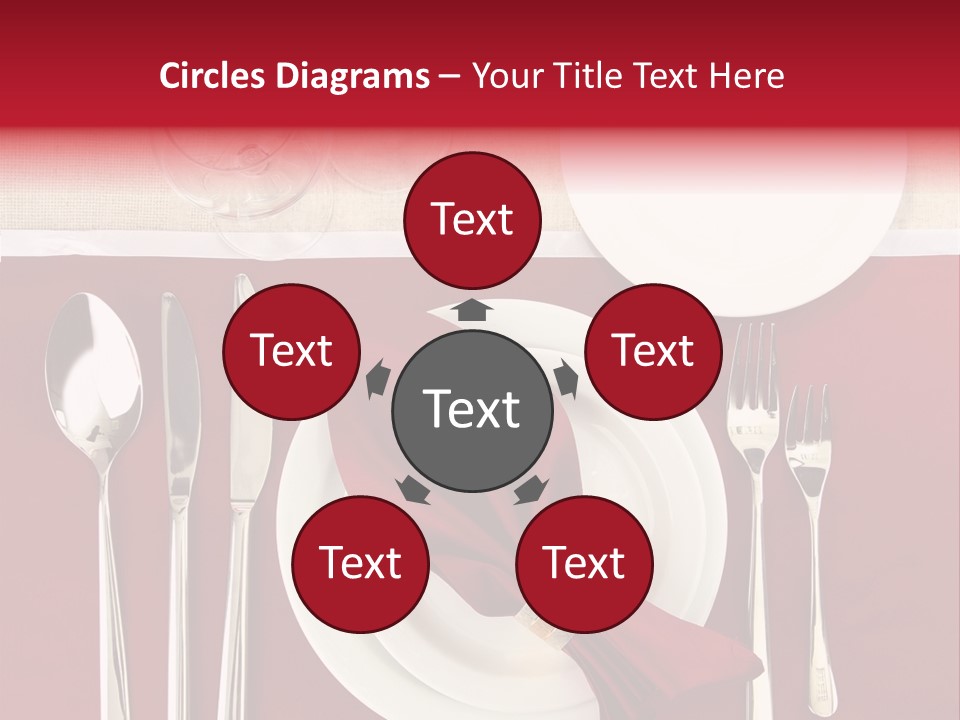 Nobody Holiday Napkin PowerPoint Template