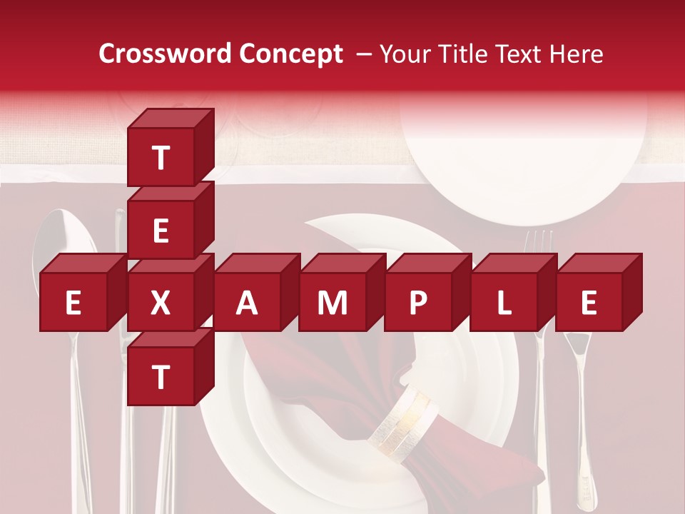 Nobody Holiday Napkin PowerPoint Template