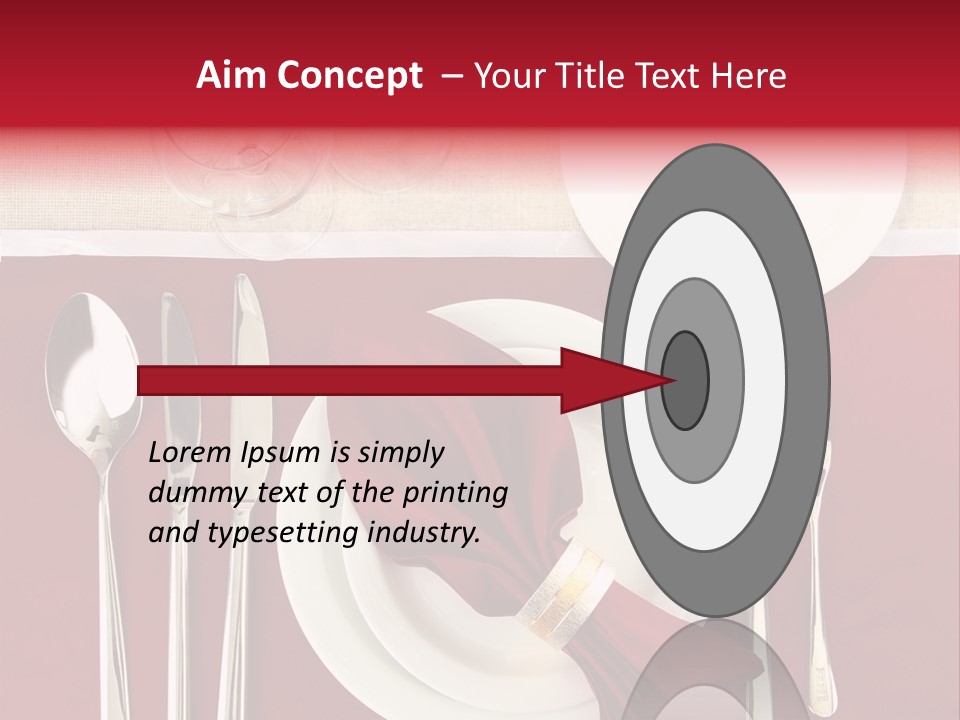 Nobody Holiday Napkin PowerPoint Template