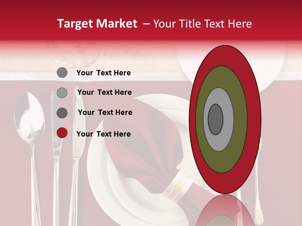 Nobody Holiday Napkin PowerPoint Template