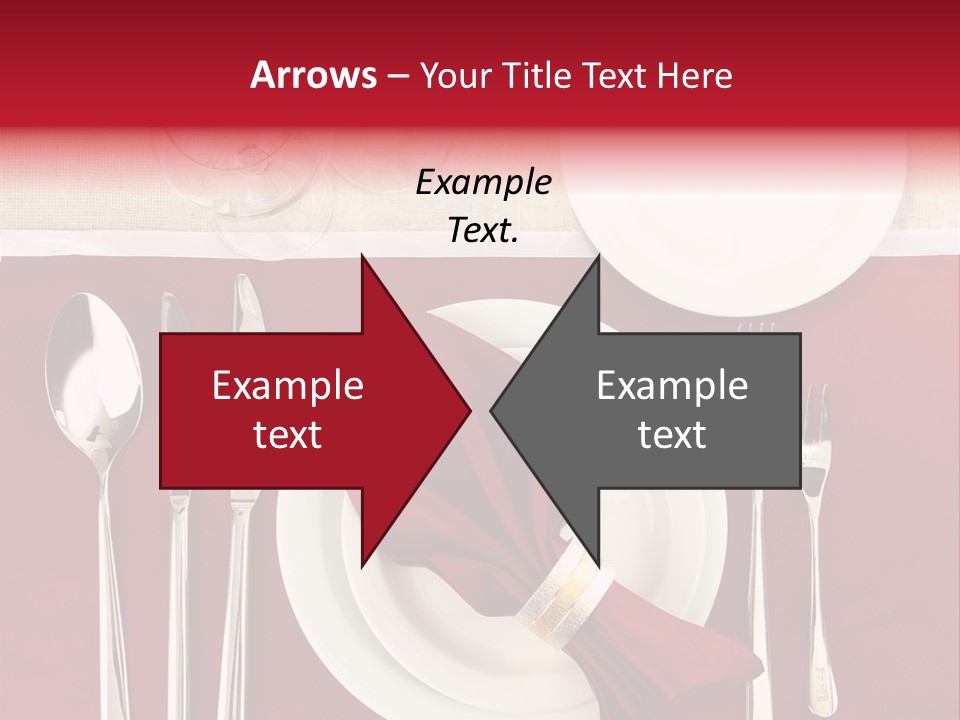 Nobody Holiday Napkin PowerPoint Template