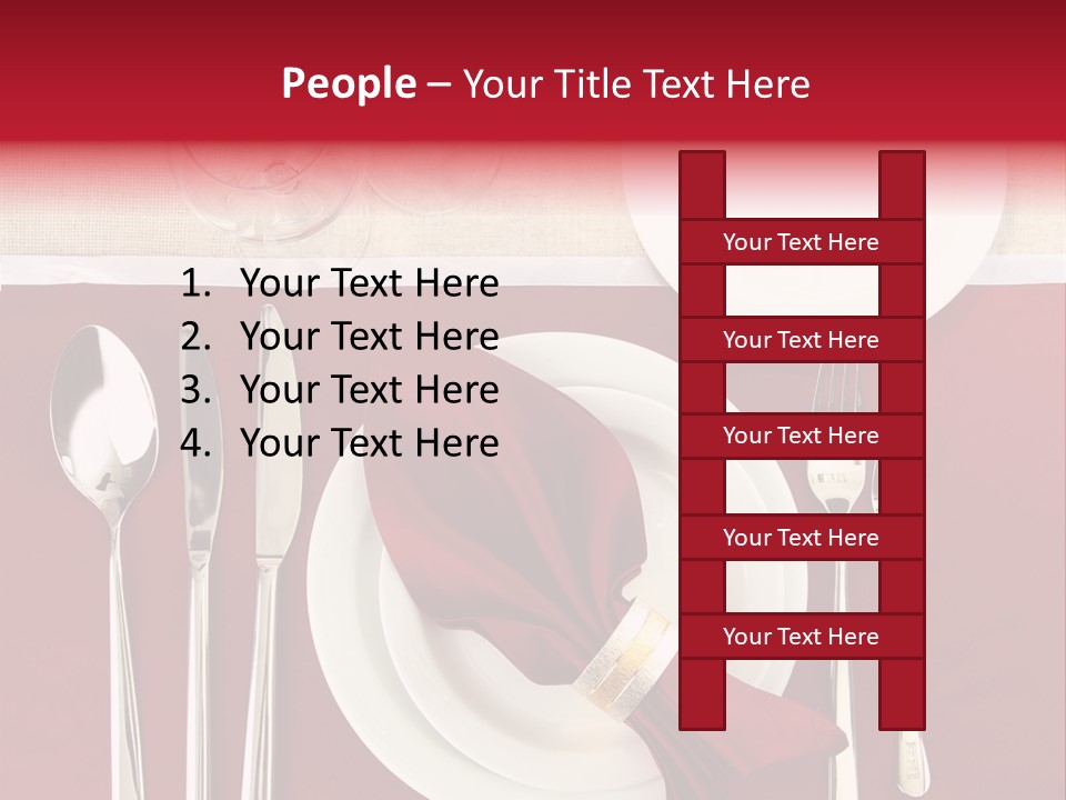 Nobody Holiday Napkin PowerPoint Template