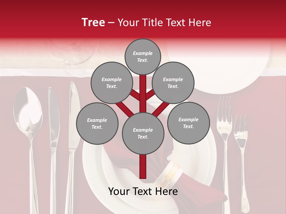 Nobody Holiday Napkin PowerPoint Template