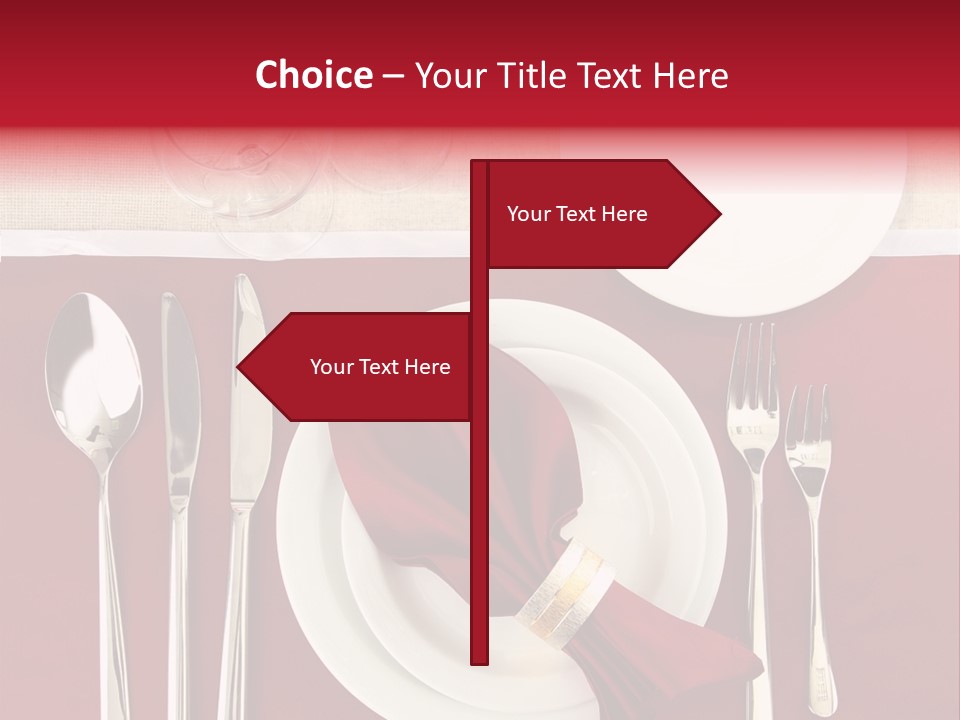 Nobody Holiday Napkin PowerPoint Template