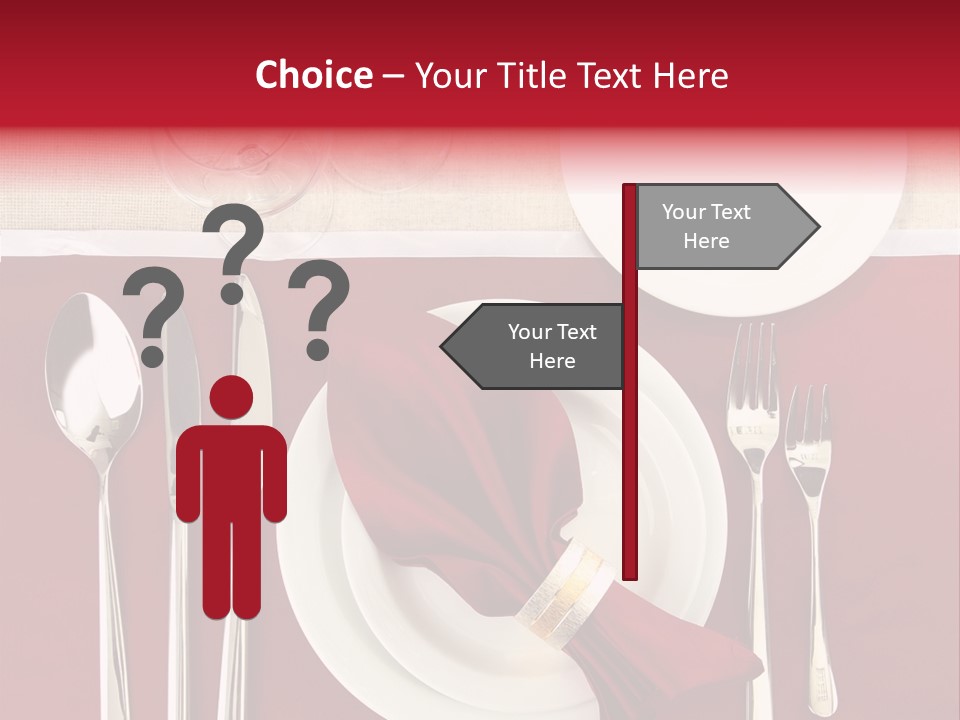 Nobody Holiday Napkin PowerPoint Template