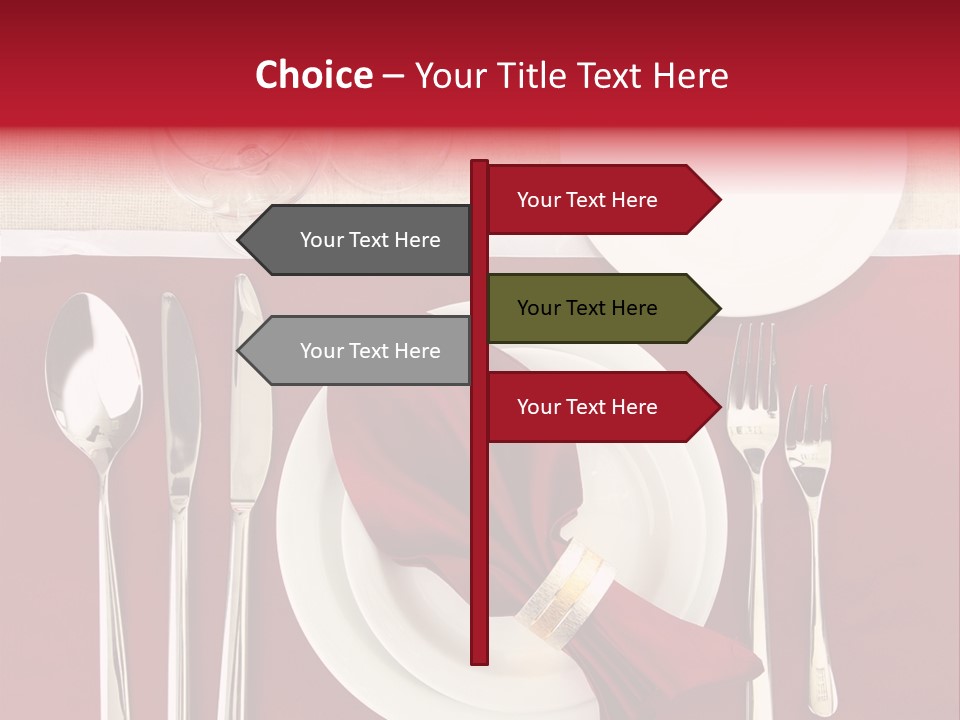 Nobody Holiday Napkin PowerPoint Template