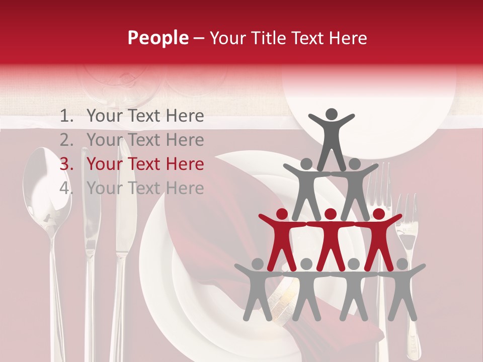 Nobody Holiday Napkin PowerPoint Template