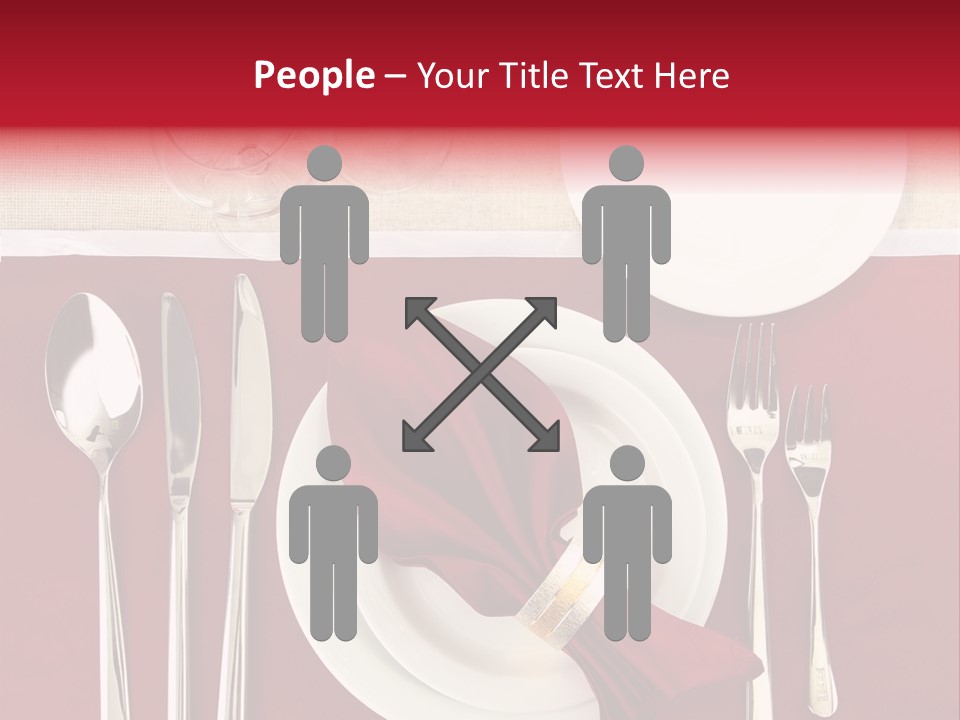 Nobody Holiday Napkin PowerPoint Template