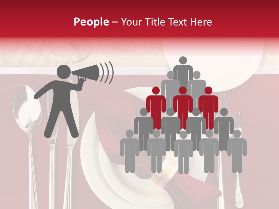 Nobody Holiday Napkin PowerPoint Template