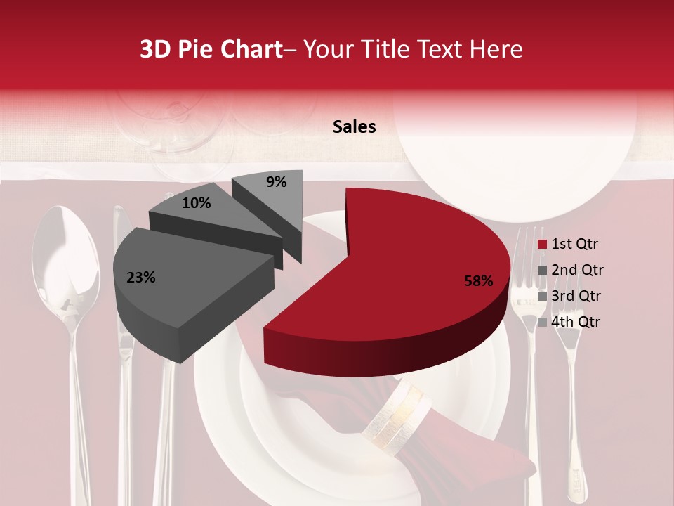 Nobody Holiday Napkin PowerPoint Template