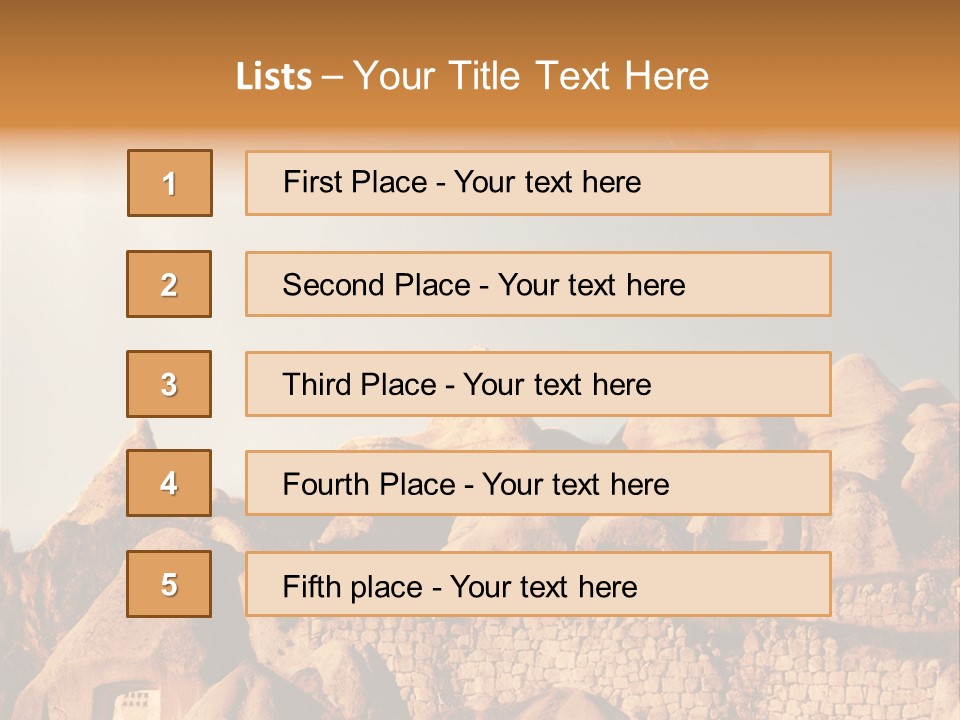 Church Scene View PowerPoint Template