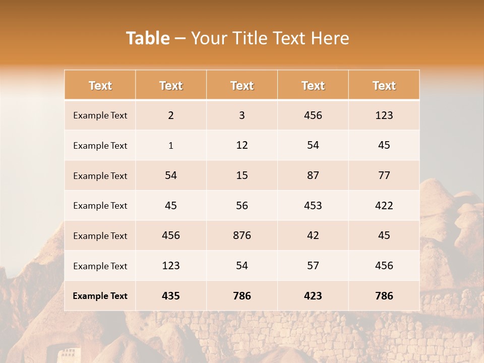 Church Scene View PowerPoint Template