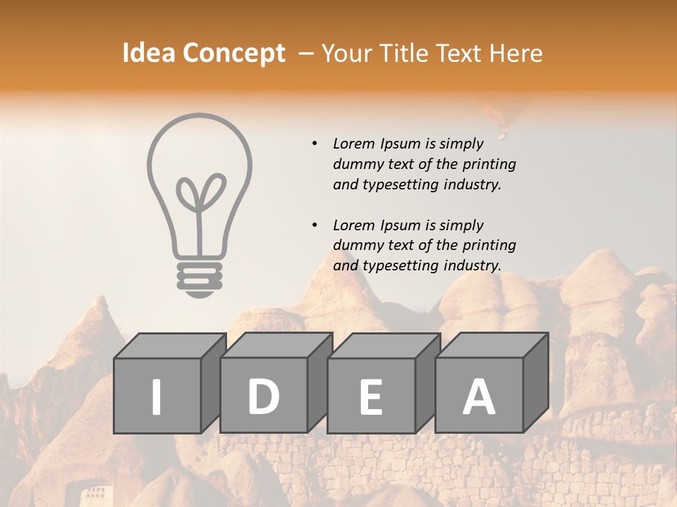 Church Scene View PowerPoint Template