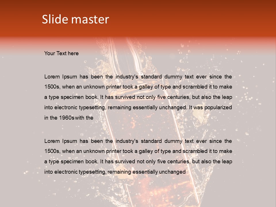 Dark Splash Black PowerPoint Template