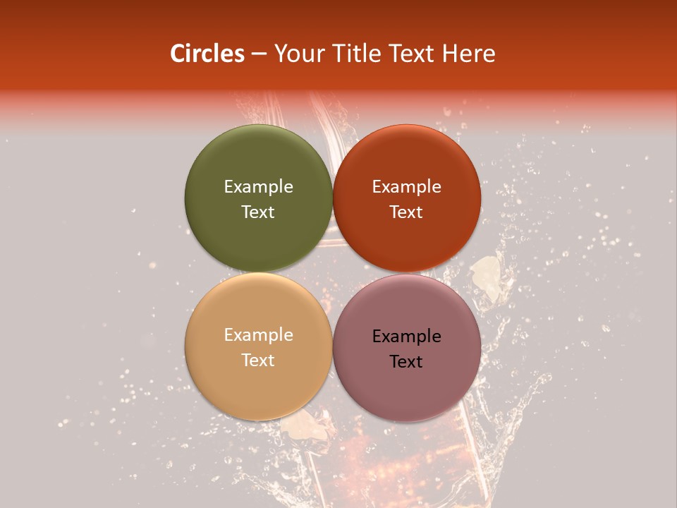 Dark Splash Black PowerPoint Template