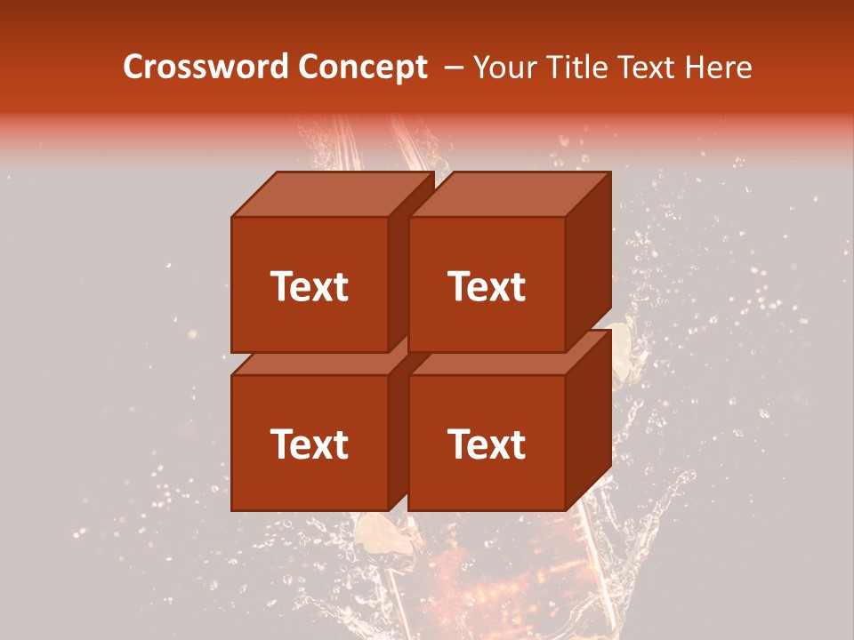 Dark Splash Black PowerPoint Template