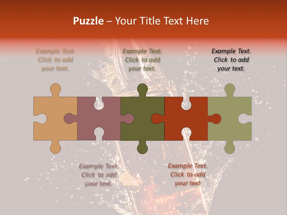 Dark Splash Black PowerPoint Template