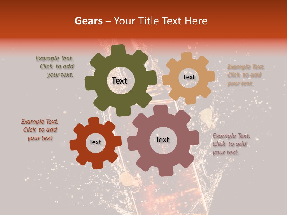 Dark Splash Black PowerPoint Template