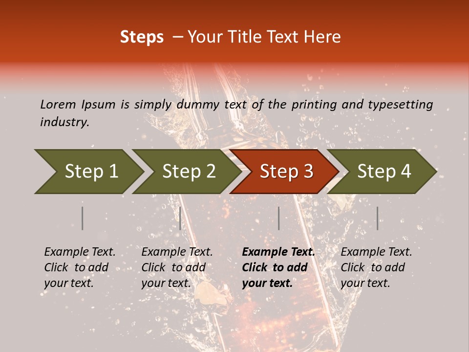Dark Splash Black PowerPoint Template