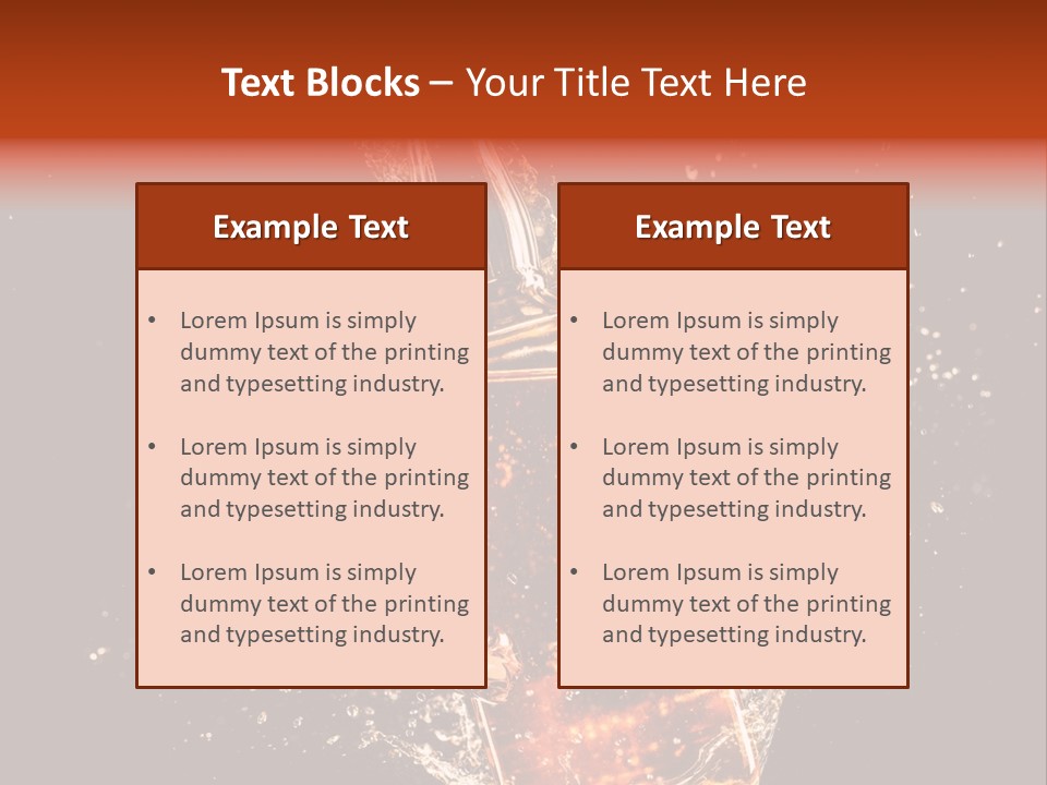 Dark Splash Black PowerPoint Template