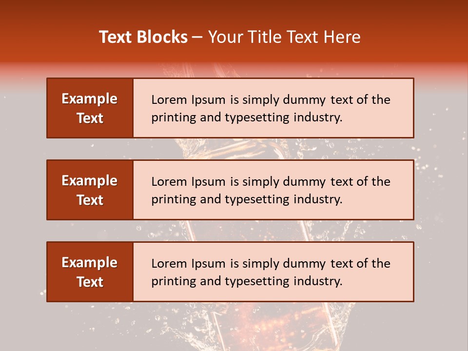 Dark Splash Black PowerPoint Template