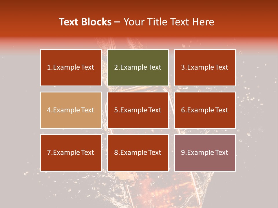 Dark Splash Black PowerPoint Template