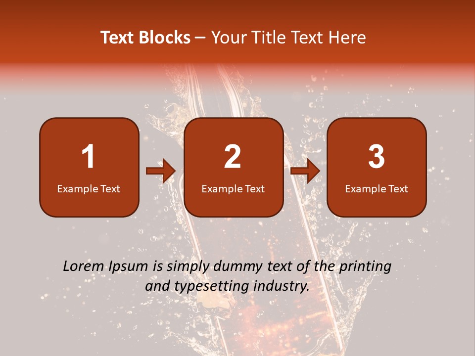 Dark Splash Black PowerPoint Template