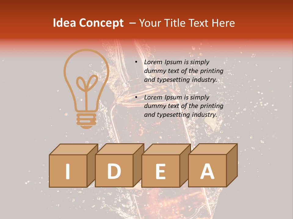 Dark Splash Black PowerPoint Template