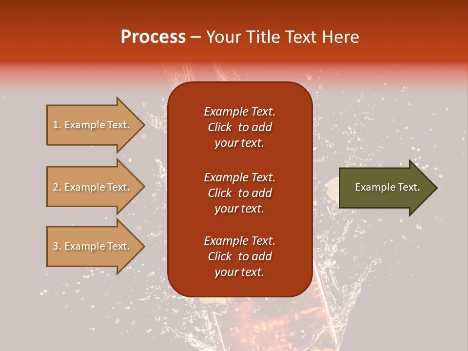 Dark Splash Black PowerPoint Template