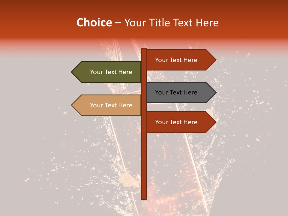 Dark Splash Black PowerPoint Template