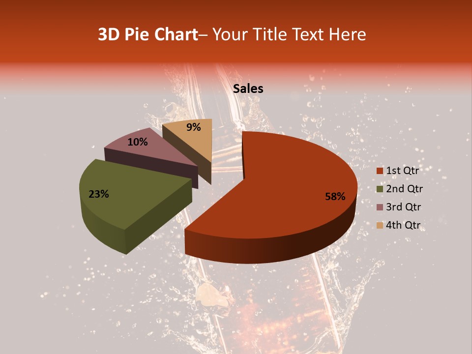 Dark Splash Black PowerPoint Template