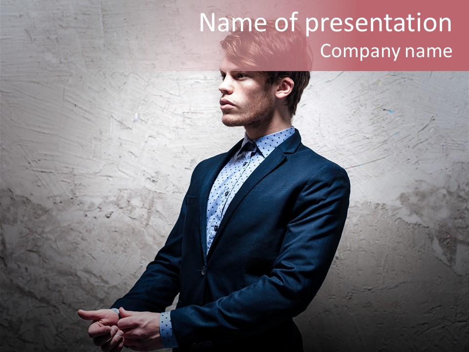 Male Cool One PowerPoint Template