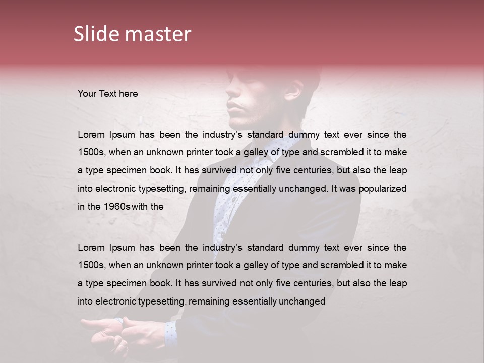 Male Cool One PowerPoint Template