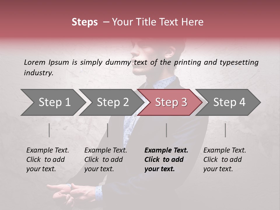 Male Cool One PowerPoint Template