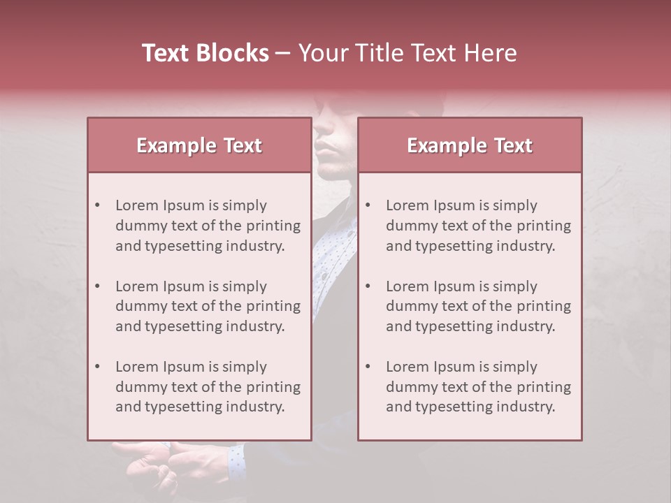 Male Cool One PowerPoint Template