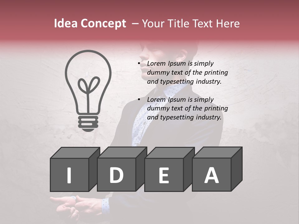 Male Cool One PowerPoint Template