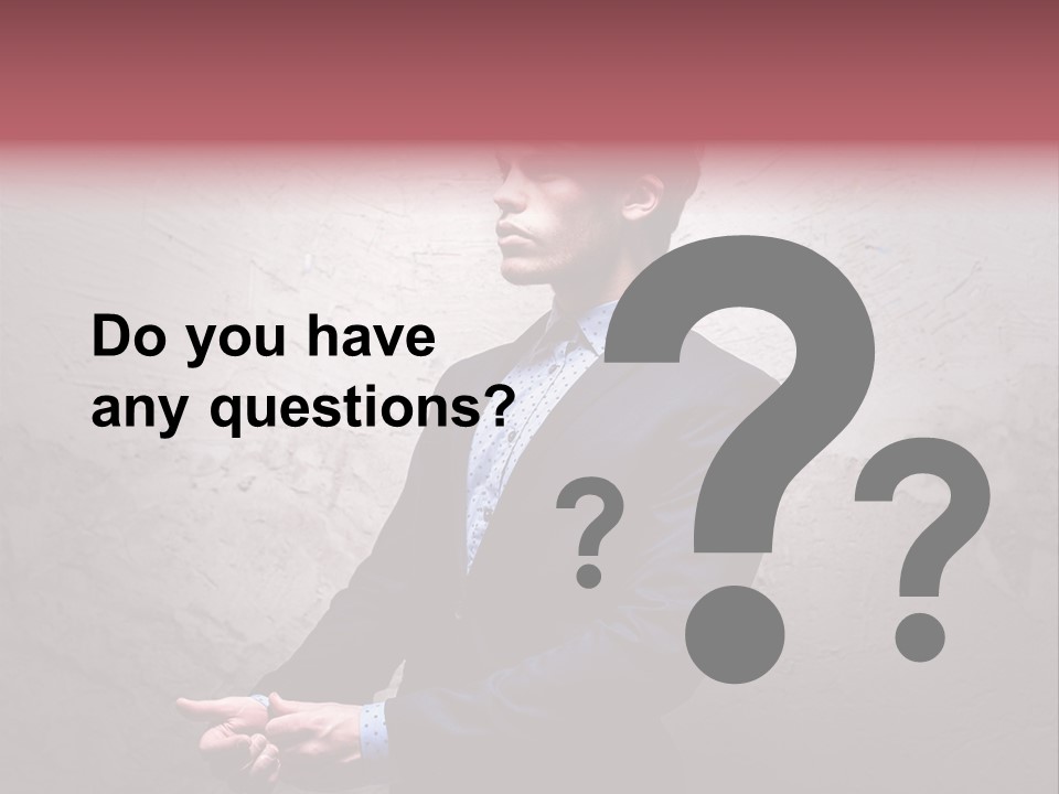 Male Cool One PowerPoint Template