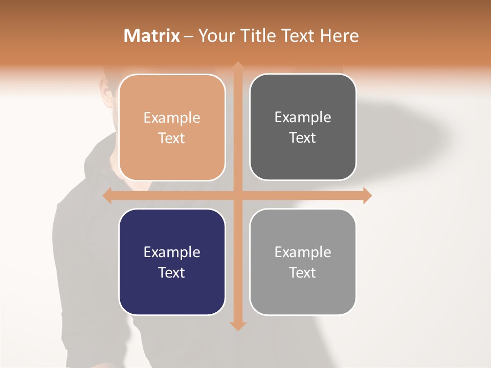 Standing Casual Model PowerPoint Template