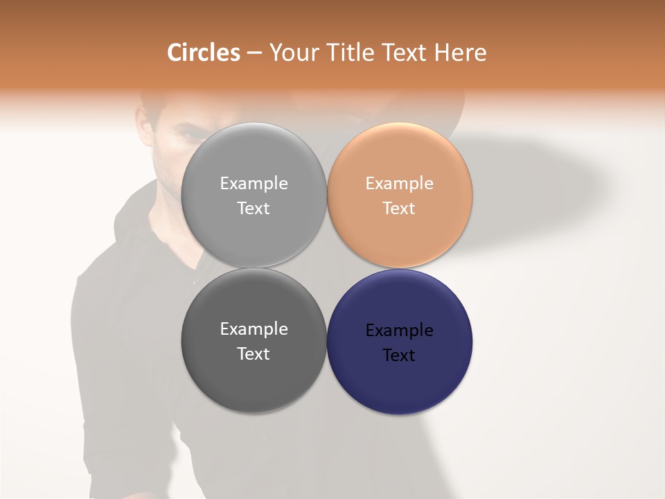 Standing Casual Model PowerPoint Template
