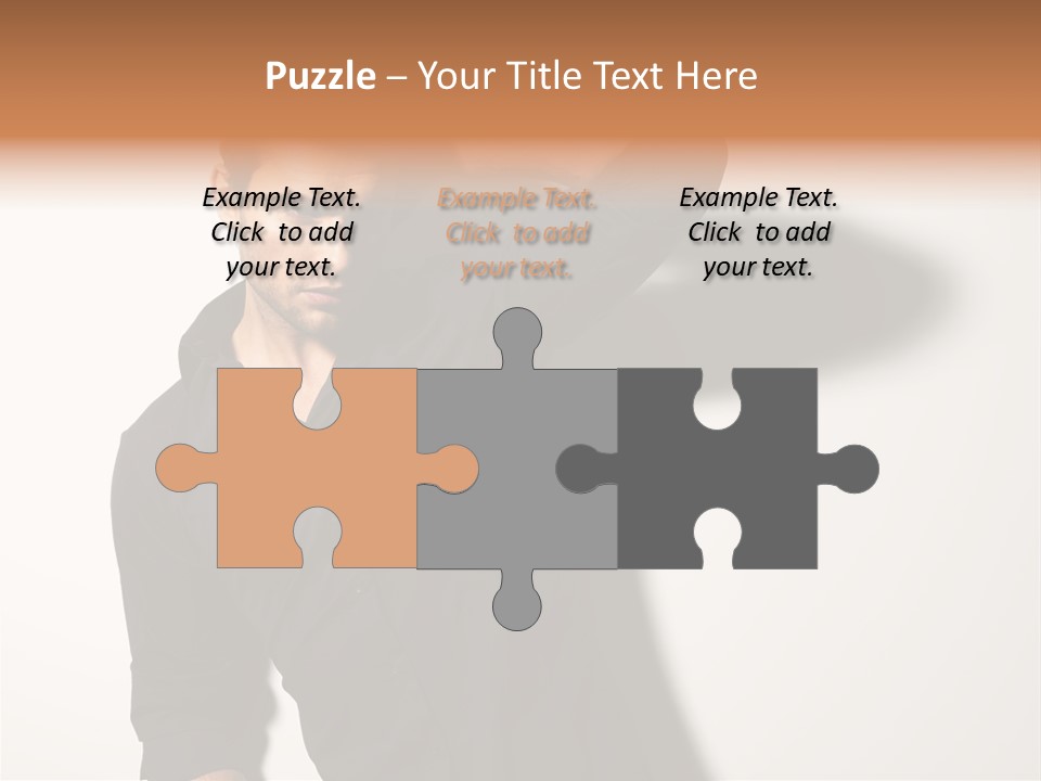 Standing Casual Model PowerPoint Template