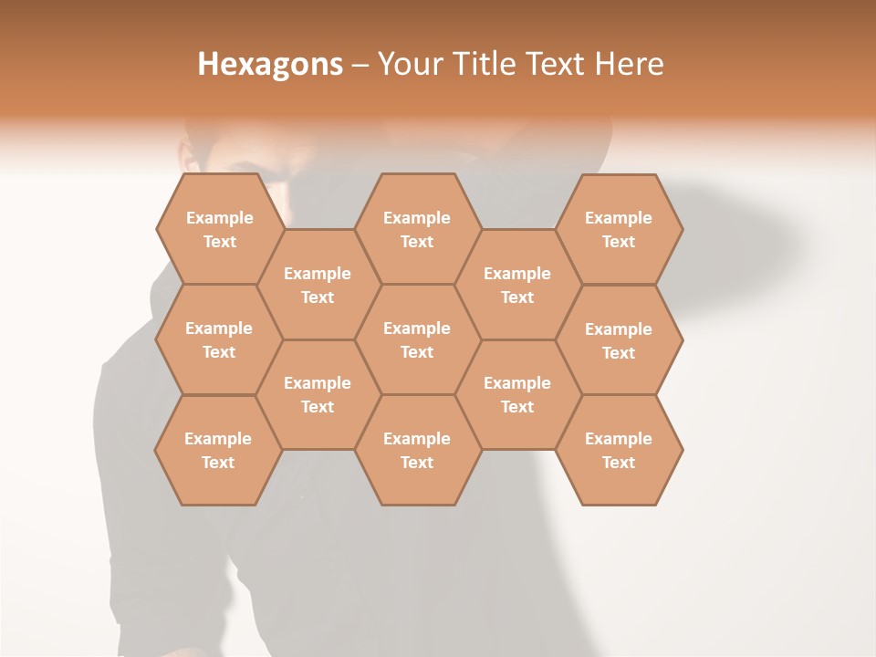 Standing Casual Model PowerPoint Template