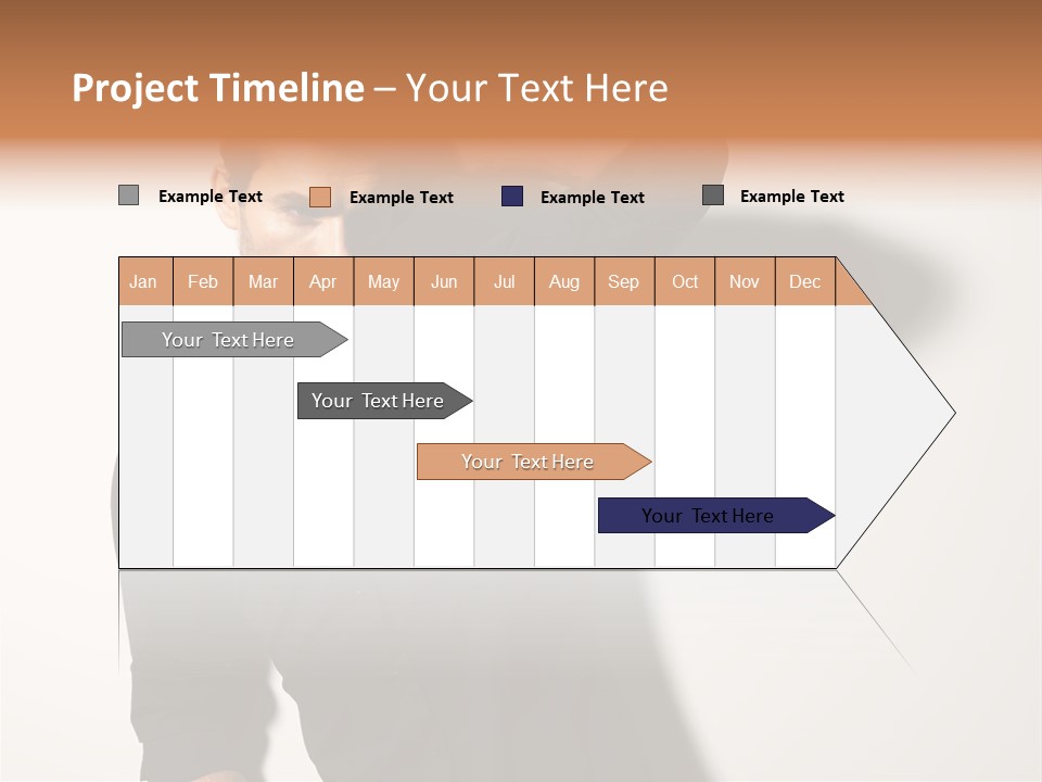 Standing Casual Model PowerPoint Template