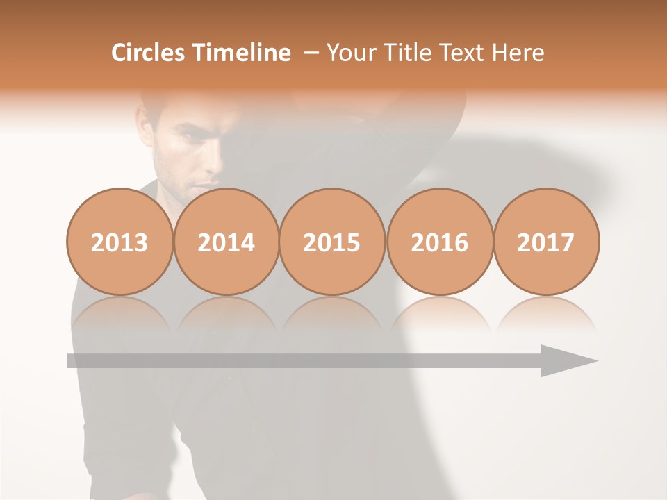 Standing Casual Model PowerPoint Template