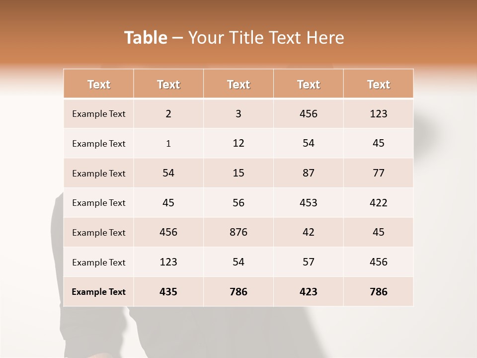 Standing Casual Model PowerPoint Template