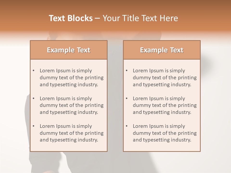 Standing Casual Model PowerPoint Template