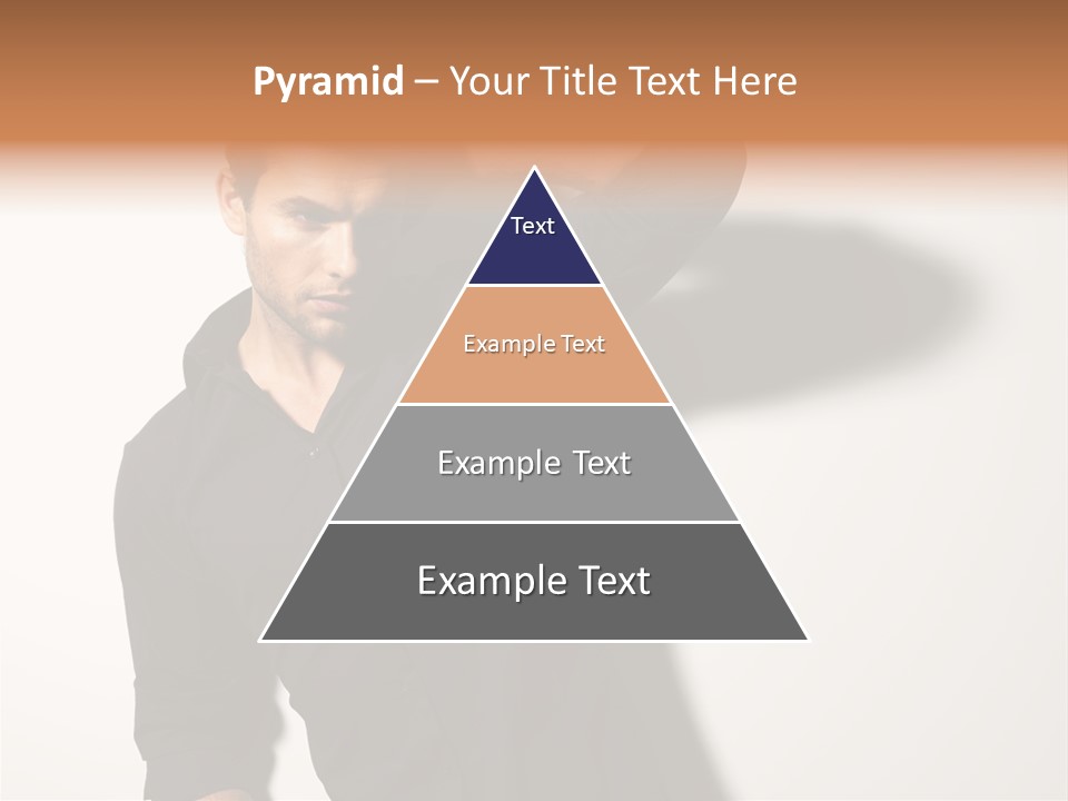 Standing Casual Model PowerPoint Template