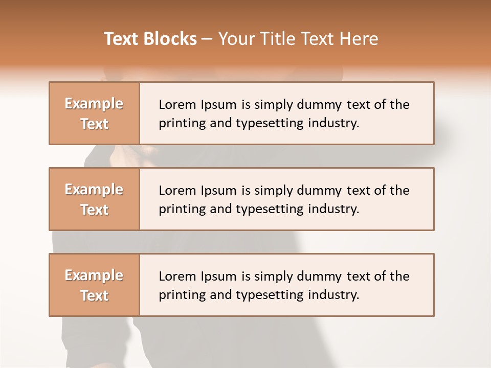 Standing Casual Model PowerPoint Template