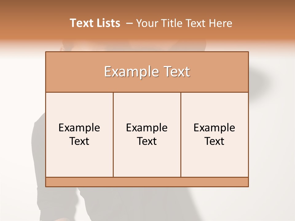 Standing Casual Model PowerPoint Template