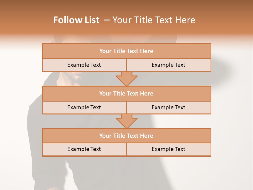 Standing Casual Model PowerPoint Template